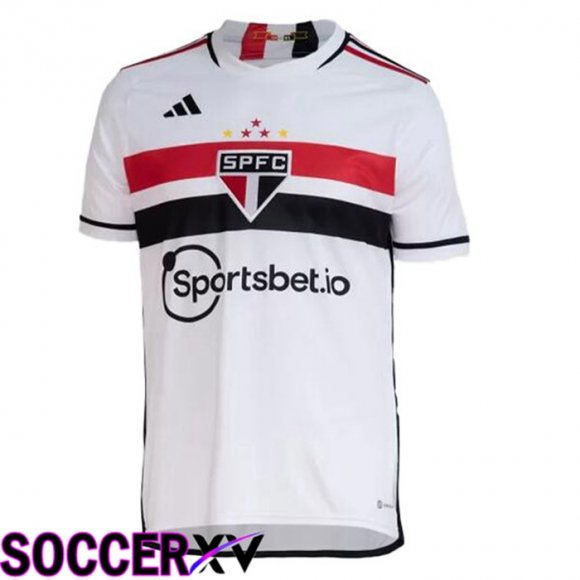 Sao Paulo FC Soccer Jersey Home White 2023/2024