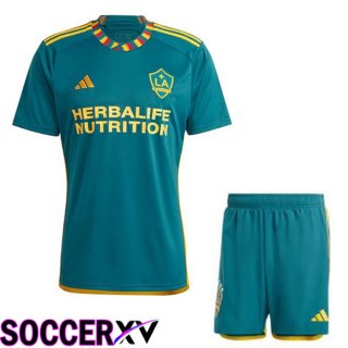 LA Galaxy Kids Soccer Jersey Away Green 2023/2024