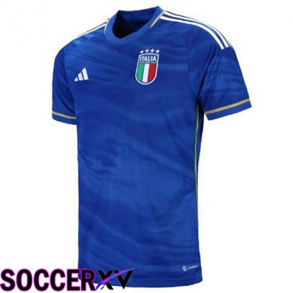 Italy Soccer Jersey Home Blue 2023/2024