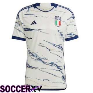 Italy Soccer Jersey Away White 2023/2024