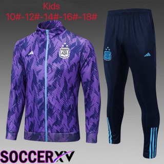 Argentina Kids Training Jacket Suit Purple 2023/2024