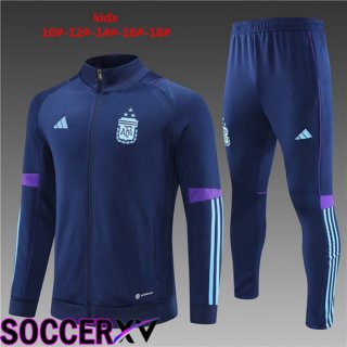 Argentina Kids Training Jacket Suit Royal Blue 2023/2024