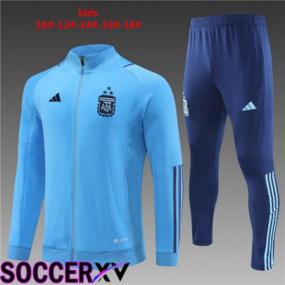 Argentina Kids Training Jacket Suit Blue 2023/2024