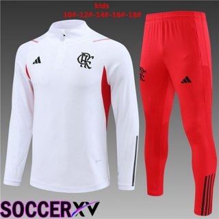 Flamengo Kids Training Tracksuit Suit White 2023/2024