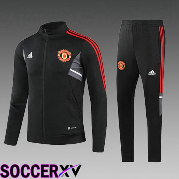 Manchester United Kids Training Jacket Suit Black 2023/2024