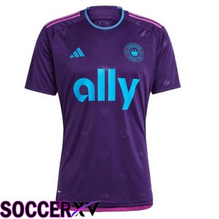 Charlotte FC Soccer Jersey Away Purple 2023/2024