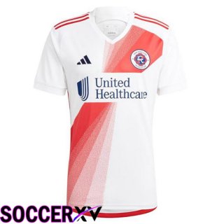 New England Revolution Soccer Jersey Away White 2023/2024