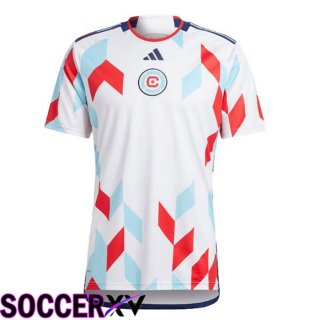 Chicago Fire FC Soccer Jersey Away White 2023/2024