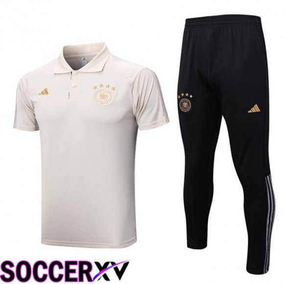 Germany Soccer Polo + Pants Yellow 2023/2024