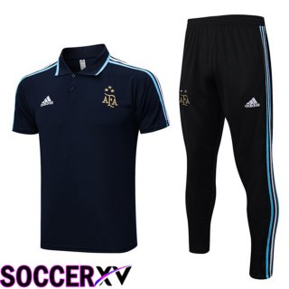 Argentina Soccer Polo + Pants Royal Blue 2023/2024