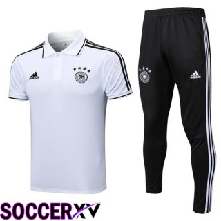 Germany Soccer Polo + Pants White 2023/2024