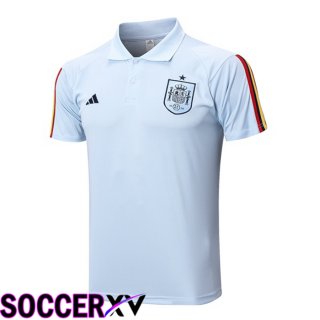 Spain Soccer Polo Blue 2023/2024