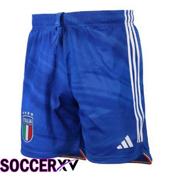 Italy Soccer Shorts Home Blue 2023/2024