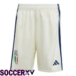 Italy Soccer Shorts Away White 2023/2024