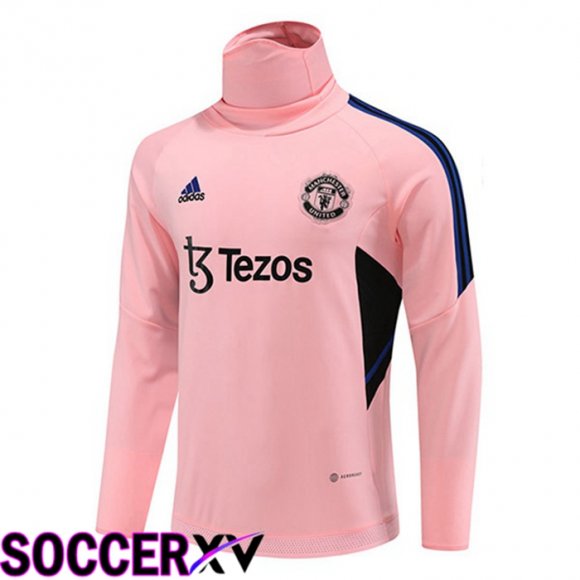 Manchester United High collar Training Sweatshirt Pink 2023/2024