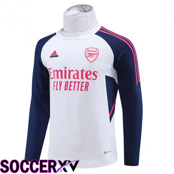 FC Arsenal High collar Training Sweatshirt White 2023/2024