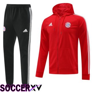 Bayern Munich Training Tracksuit Hoodie Red 2023/2024