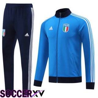 Italy Training Jacket Suit Blue 2023/2024