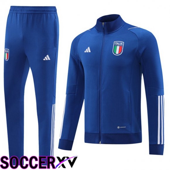 Italy Training Jacket Suit Royal Bluee 2023/2024