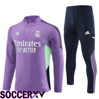 Real Madrid Training Tracksuit Suit Purple 2023/2024