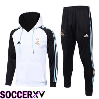 Argentina Training Tracksuit Hoodie White 2023/2024