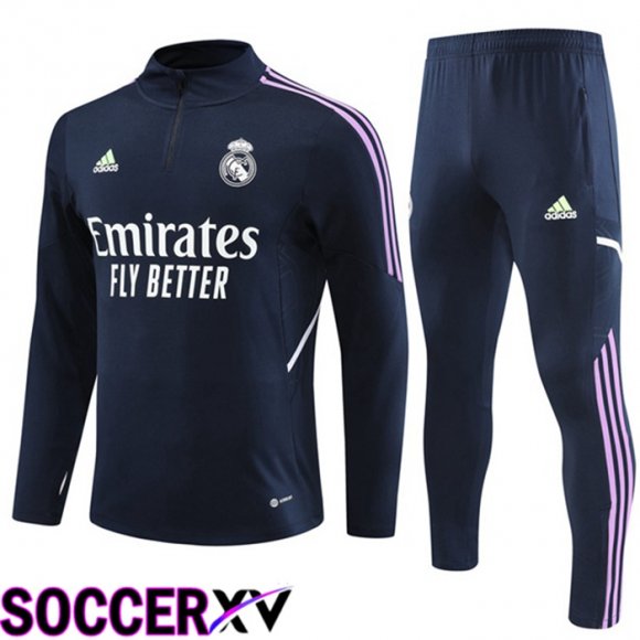 Real Madrid Training Tracksuit Suit Royal Blue 2023/2024