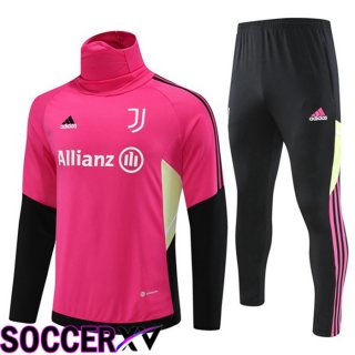 Juventus High collar Training Tracksuit Suit Red 2023/2024