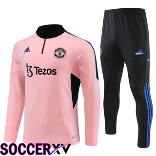 Manchester United Training Tracksuit Suit Pink 2023/2024