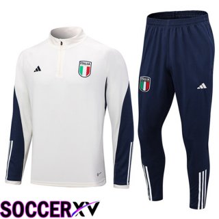 Italy Training Tracksuit Suit White 2023/2024