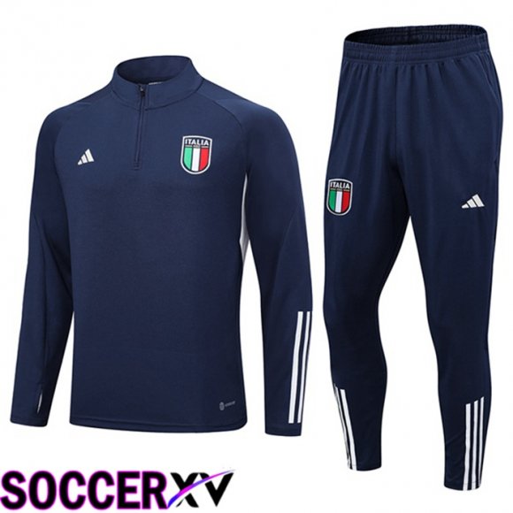 Italy Training Tracksuit Suit Royal Blue 2023/2024