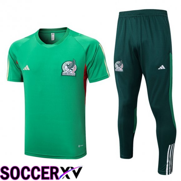 Mexico Training T Shirt + Pants Green 2023/2024