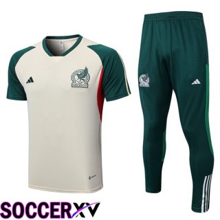 Mexico Training T Shirt + Pants Brown 2023/2024