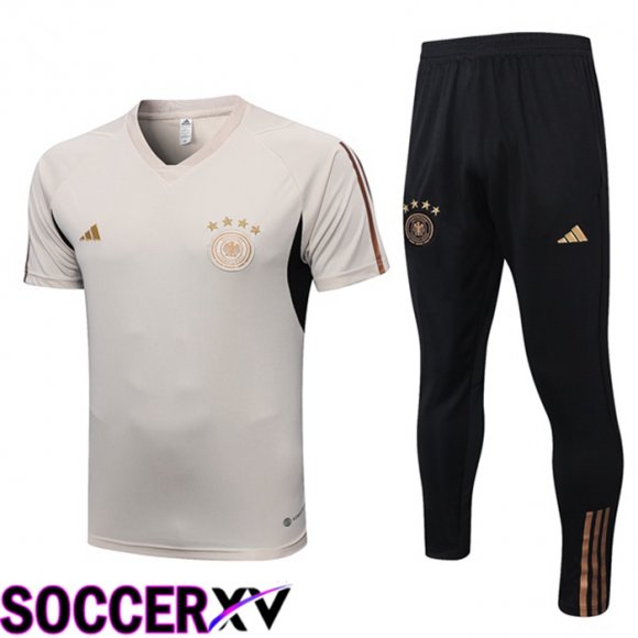 Germany Training T Shirt + Pants Brown 2023/2024