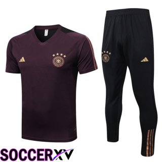 Germany Training T Shirt + Pants Red 2023/2024