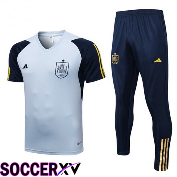 Spain Training T Shirt + Pants Blue 2023/2024