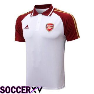 FC Arsenal Polo Jersey White Red 2022/2023