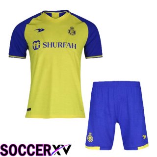 Al-Nassr FC Kids Soccer Jersey Home Yellow 2022/2023