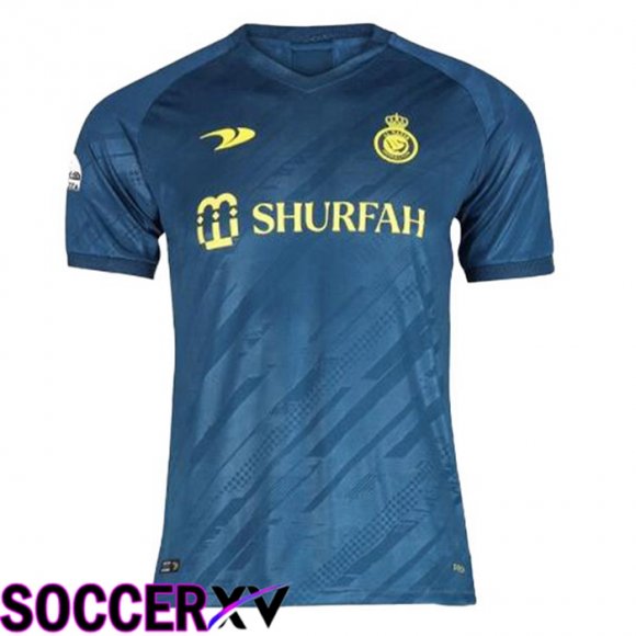 Al-Nassr FC Soccer Jersey Away Blue 2022/2023