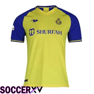 Al-Nassr FC Soccer Jersey Home Yellow 2022/2023