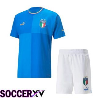 Italy Kids Home Jersey Blue 2023/2023