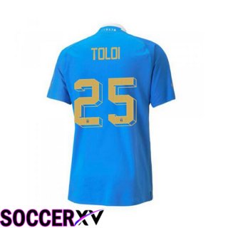 Italy（Toloi 25）Home Jersey Blue 2023/2023