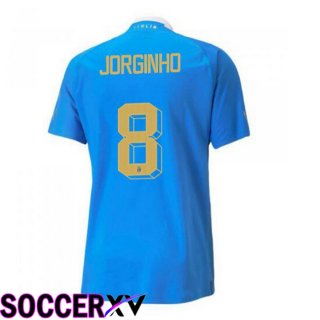 Italy（Jorginho 8）Home Jersey Blue 2023/2023