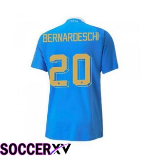 Italy（Bernardeschi 20）Home Jersey Blue 2023/2023