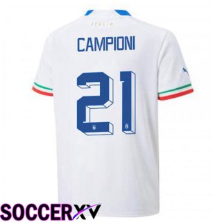 Italy (Campioni 21) Away Jersey White 2023/2023