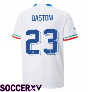 Italy (Bastoni 23) Away Jersey White 2023/2023