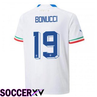 Italy (Bonucci 19) Away Jersey White 2023/2023