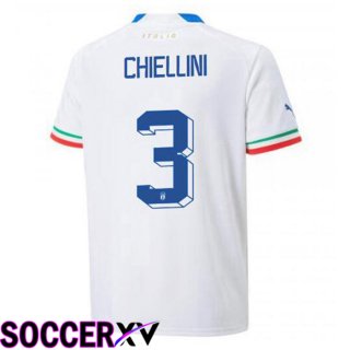 Italy (Chiellini 3) Away Jersey White 2023/2023