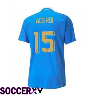 Italy（Acerbi 15）Home Jersey Blue 2023/2023