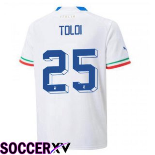 Italy (Toloi 25) Away Jersey White 2023/2023