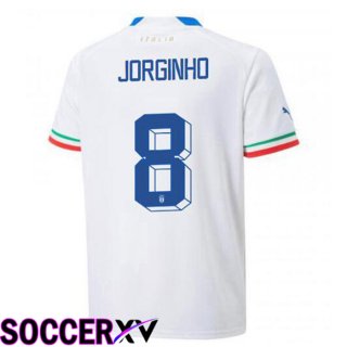 Italy (Jorginho 8) Away Jersey White 2023/2023